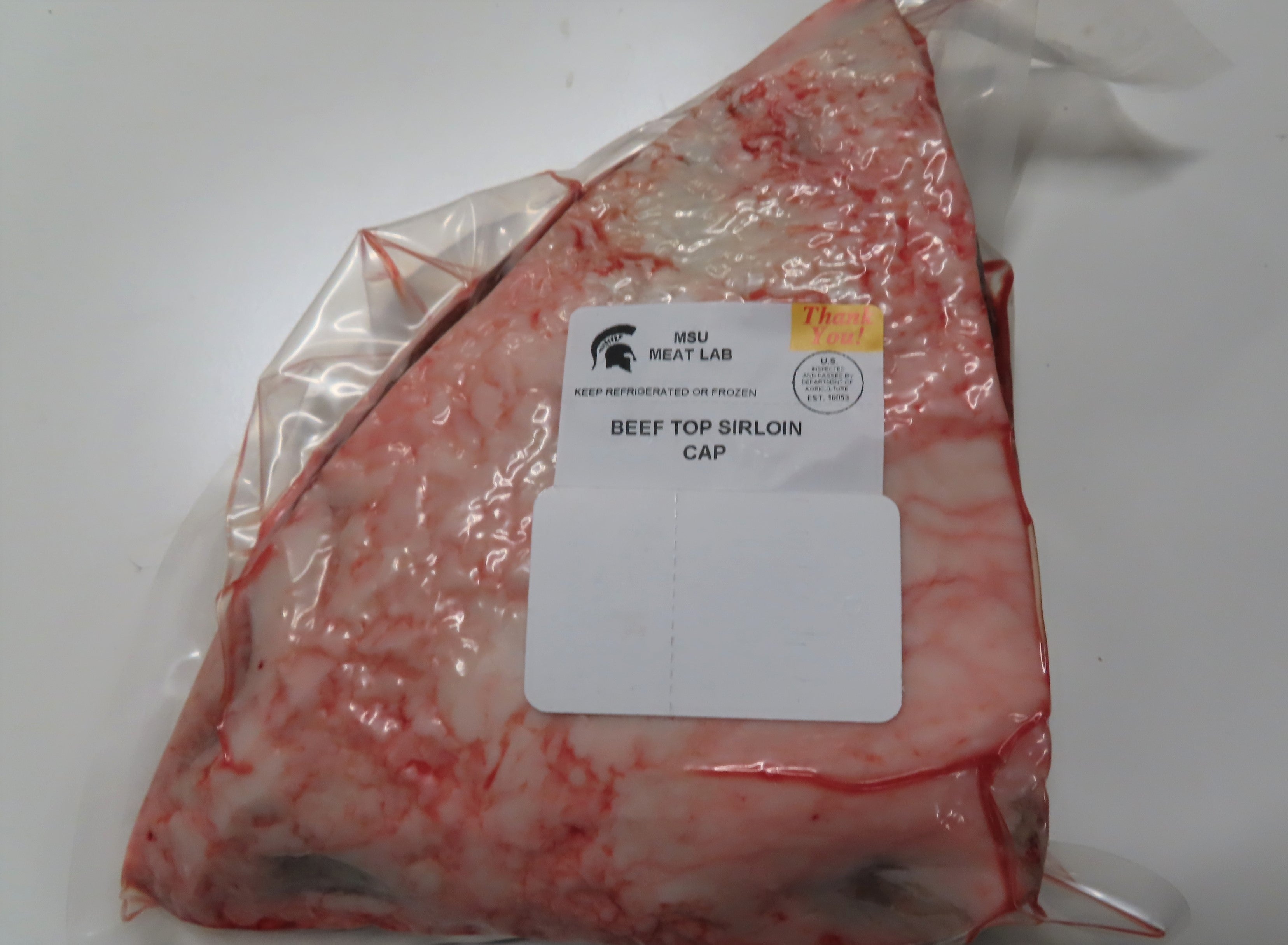 MSU Meat Labs Beef Boneless Top Sirloin Cap