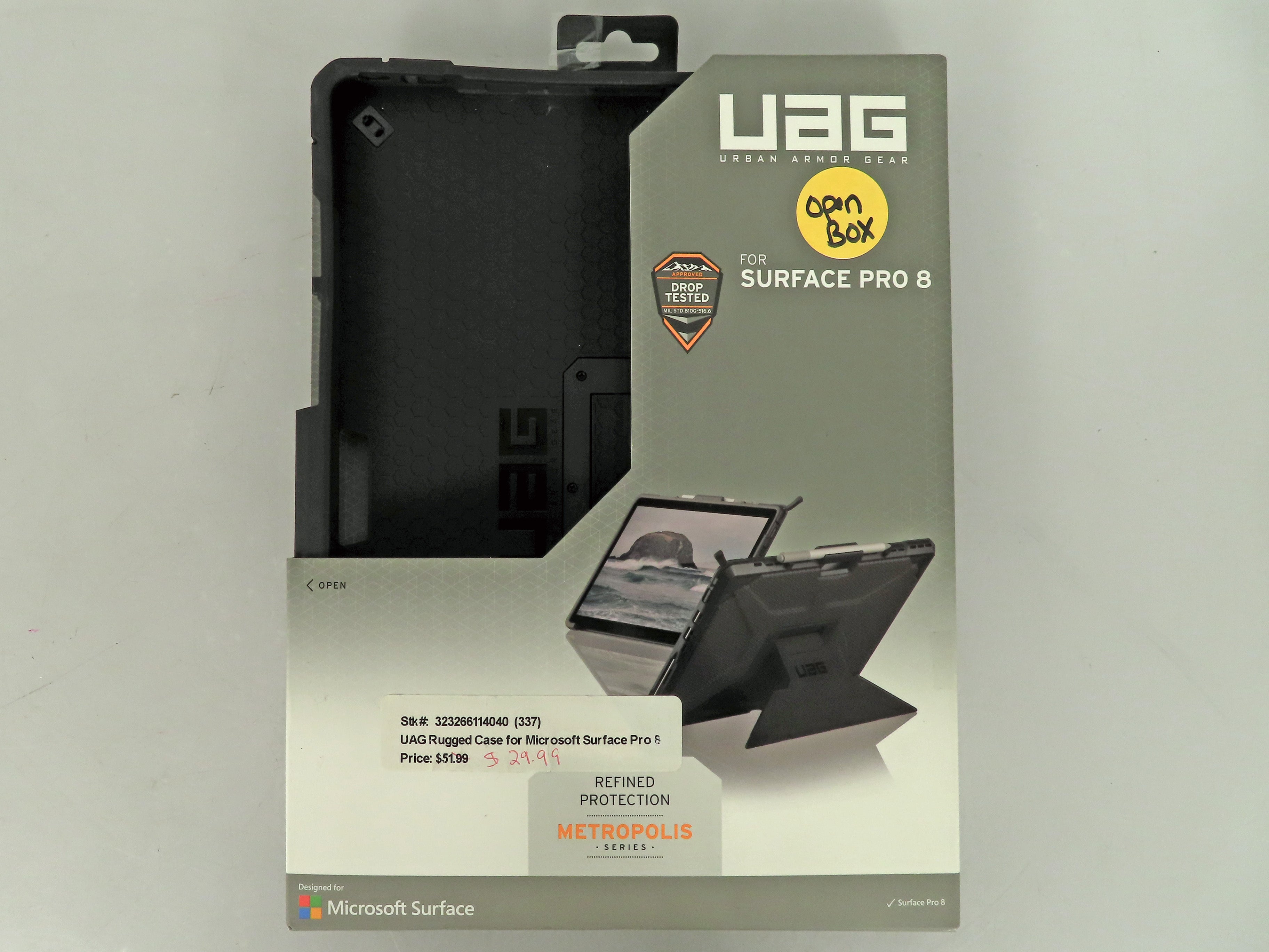UAG Metropolis Series Microsoft Surface Pro 8 Case Black