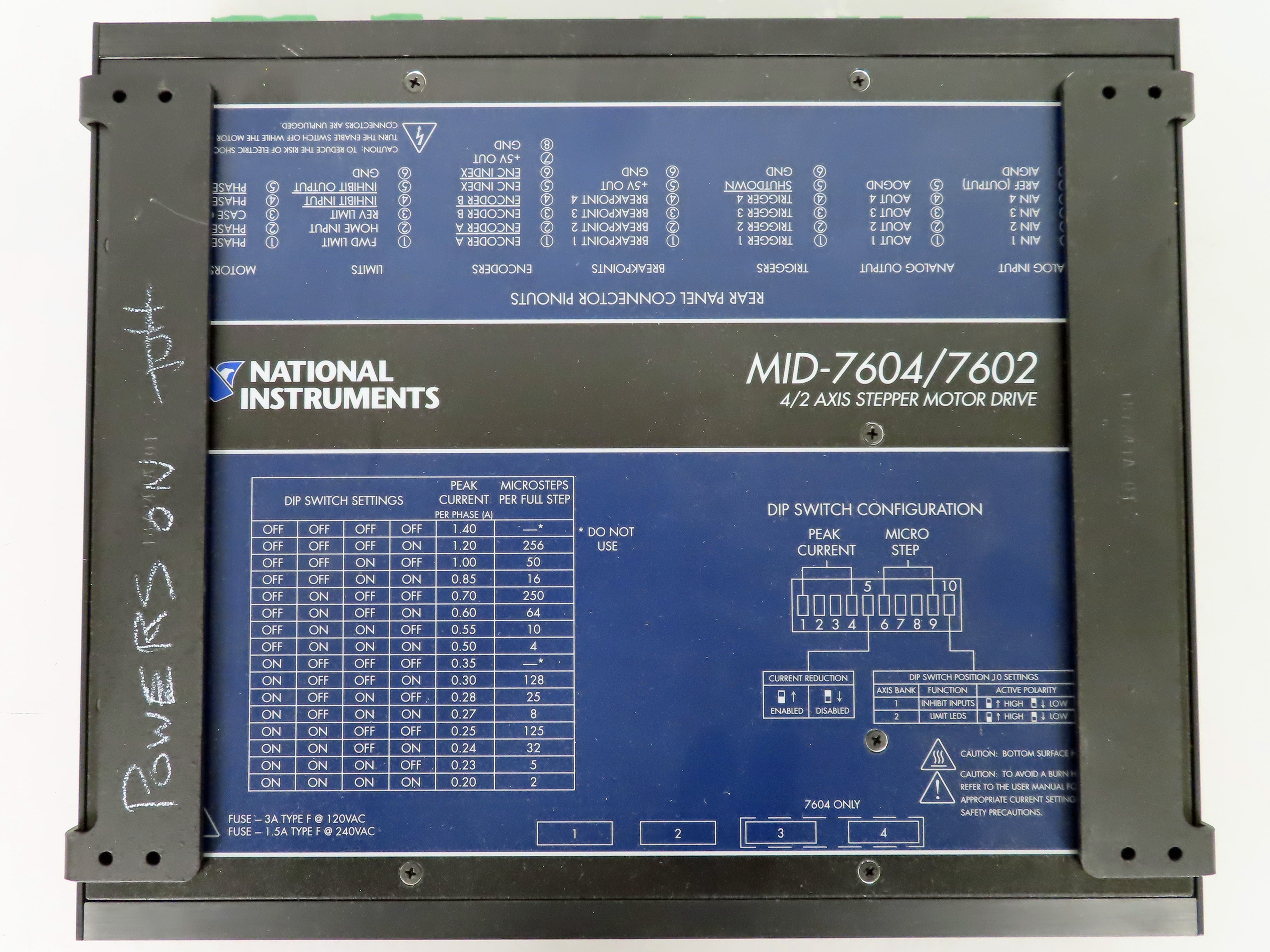 National Instruments MID-7604 Stepper Motor Drive
