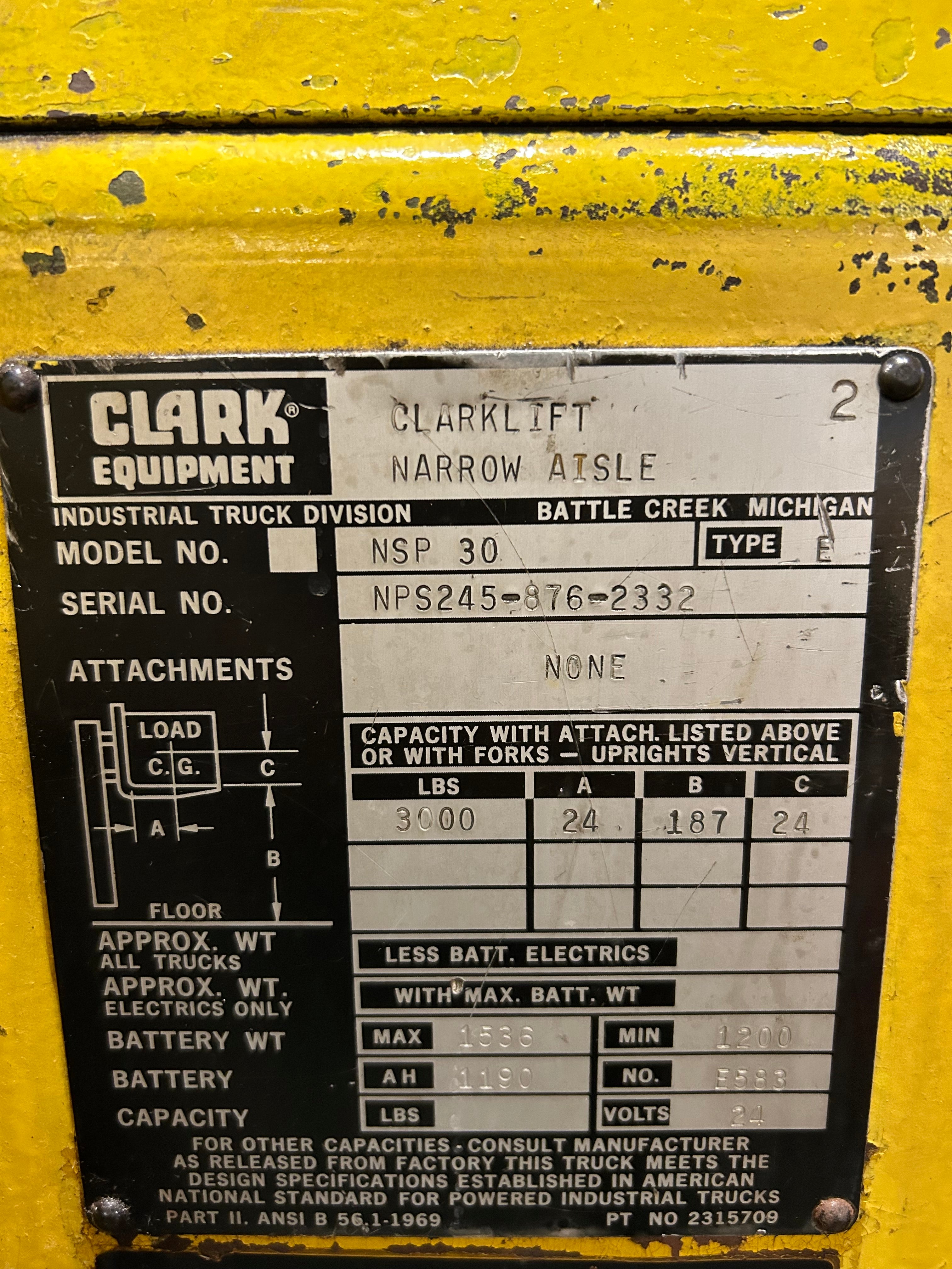 Clark NSP30 Pallet Truck