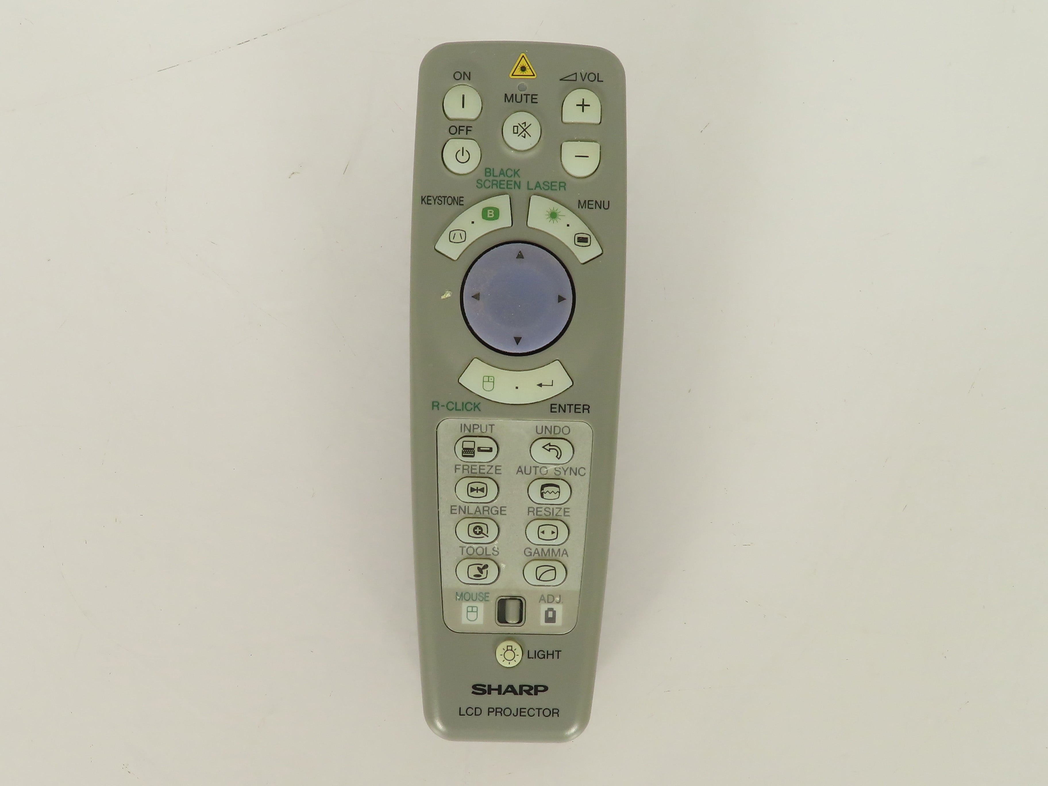 Sharp LCD Projector Remote RRMCG1585CESA