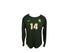 Nike Green Long Sleeve MSU Volleyball #14 Jersey Women's Size XL