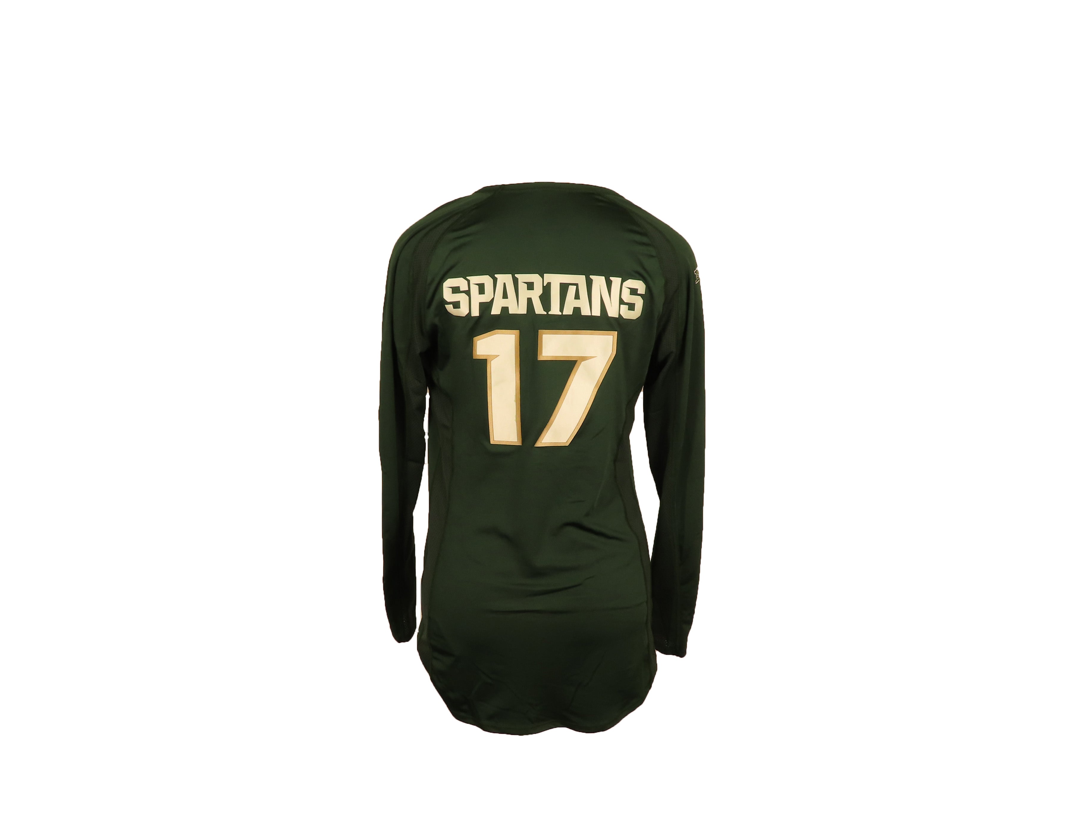Nike Green Long Sleeve MSU Volleyball #17 Jersey Women's Size XL