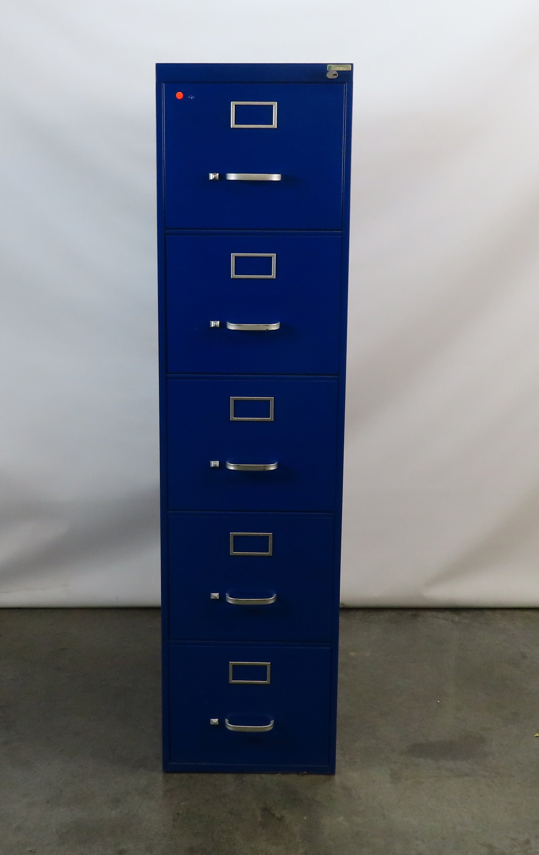 Steelcase Blue 5-Drawer File Cabinet