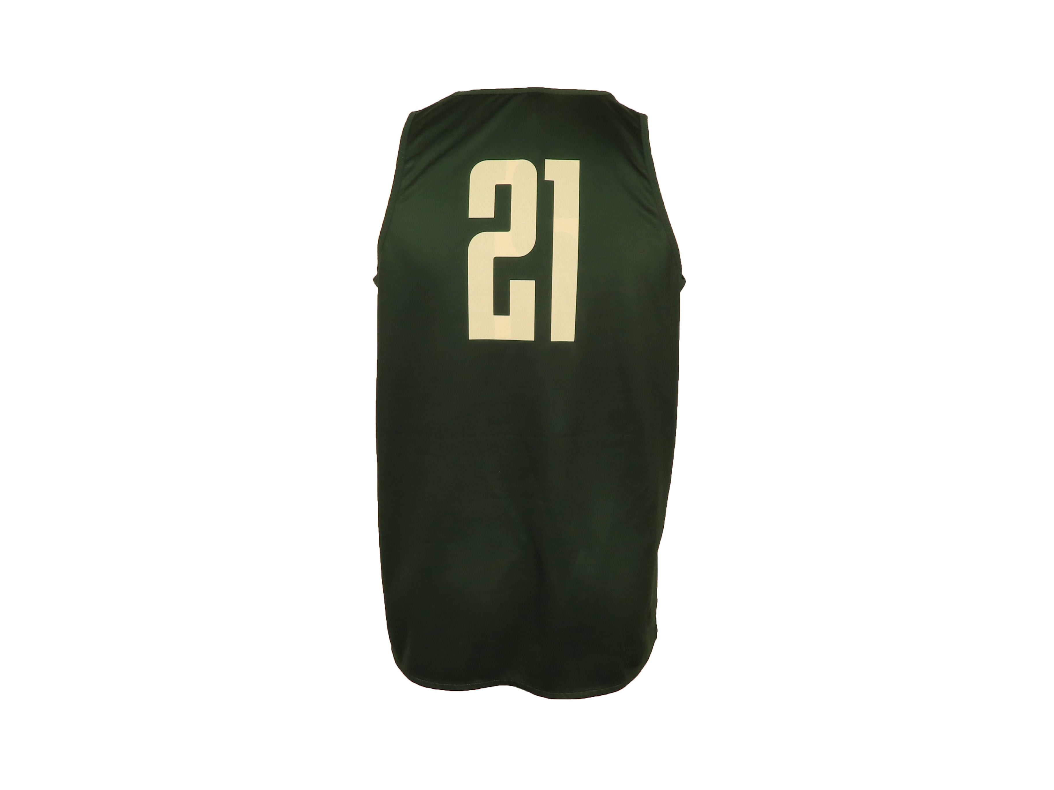 Number #21 Black Sports Fan Jersey Number Tank Top