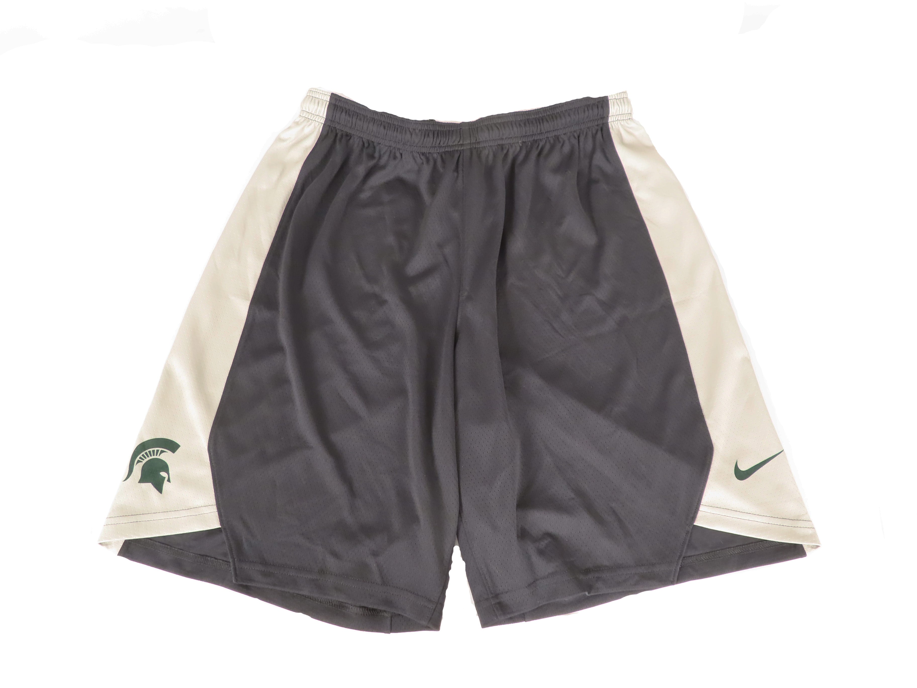 Nike Black Authentic MSU Women's Basketball Shorts Size XL +2L