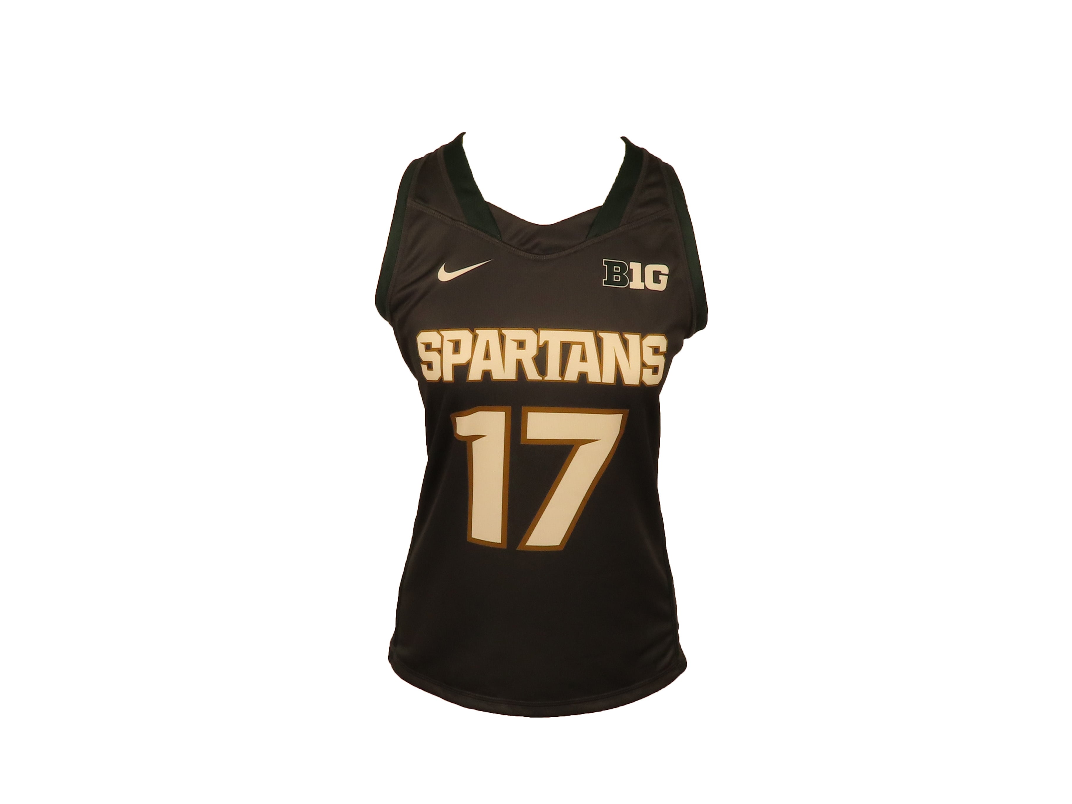 Nike Gray & Green MSU Field Hockey #17 Jersey Women's Size S