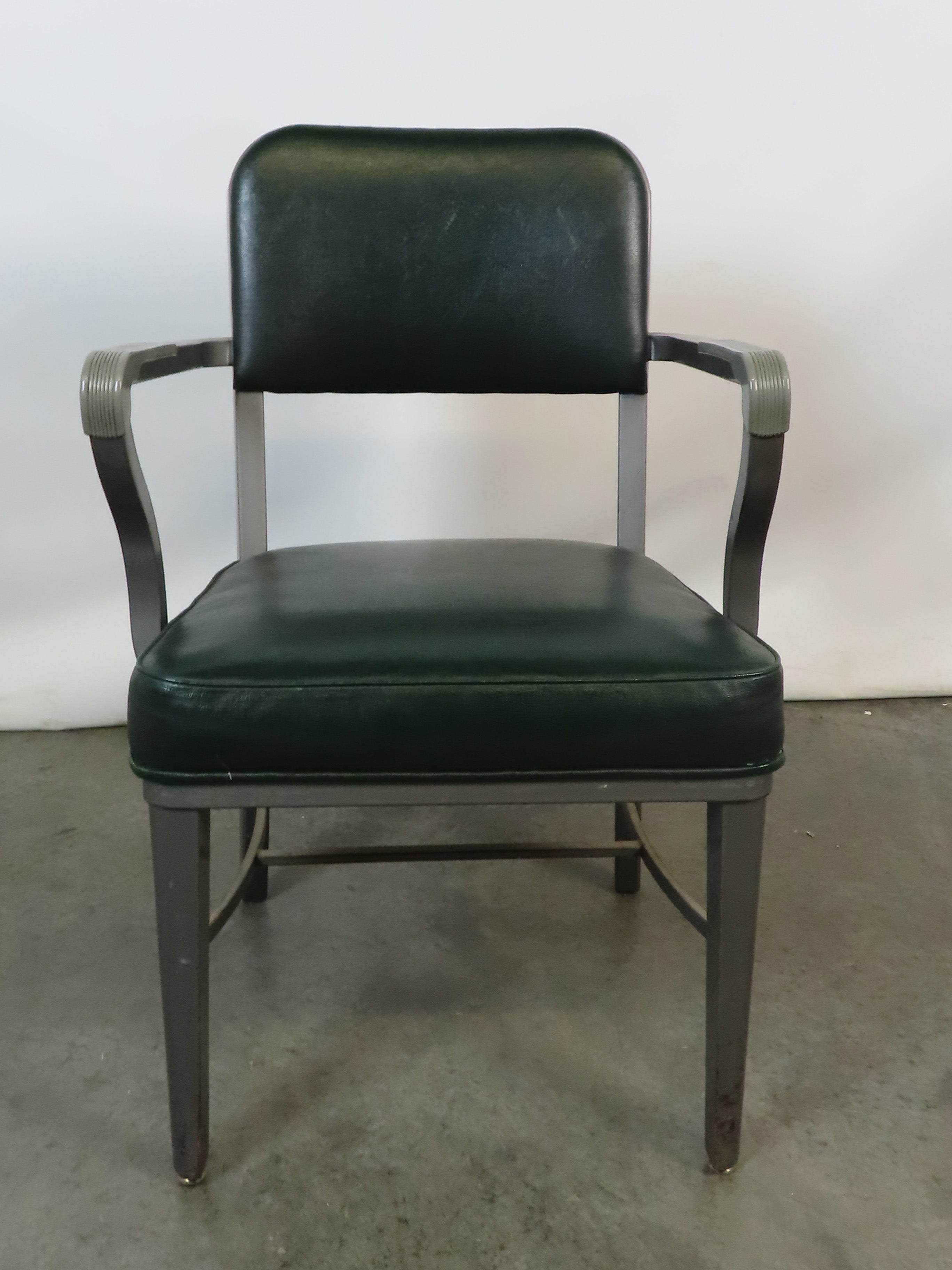Steelcase Green Tanker Chair with Arms
