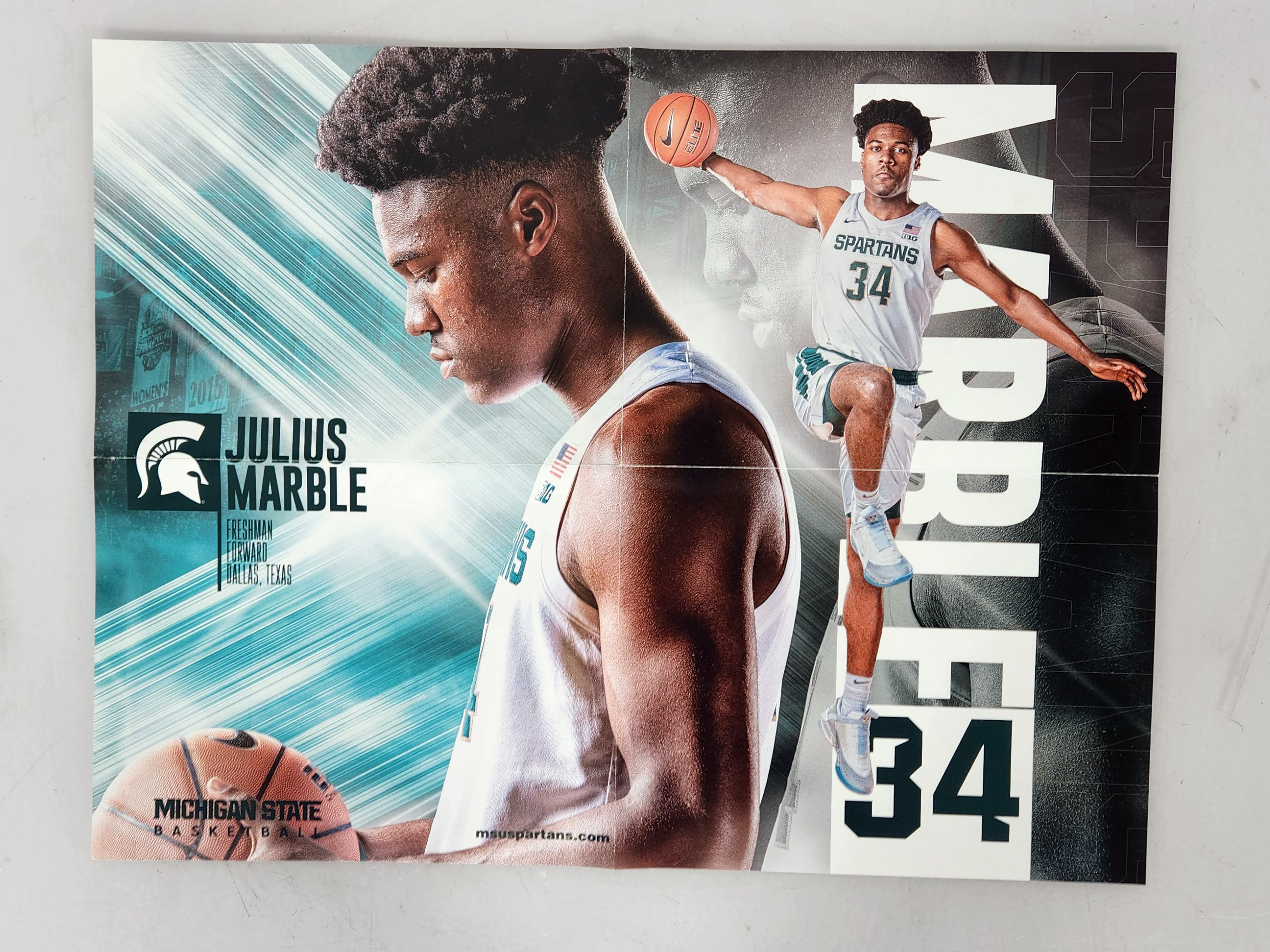 Julius Marble 2019-2020 MSU Basketball Poster