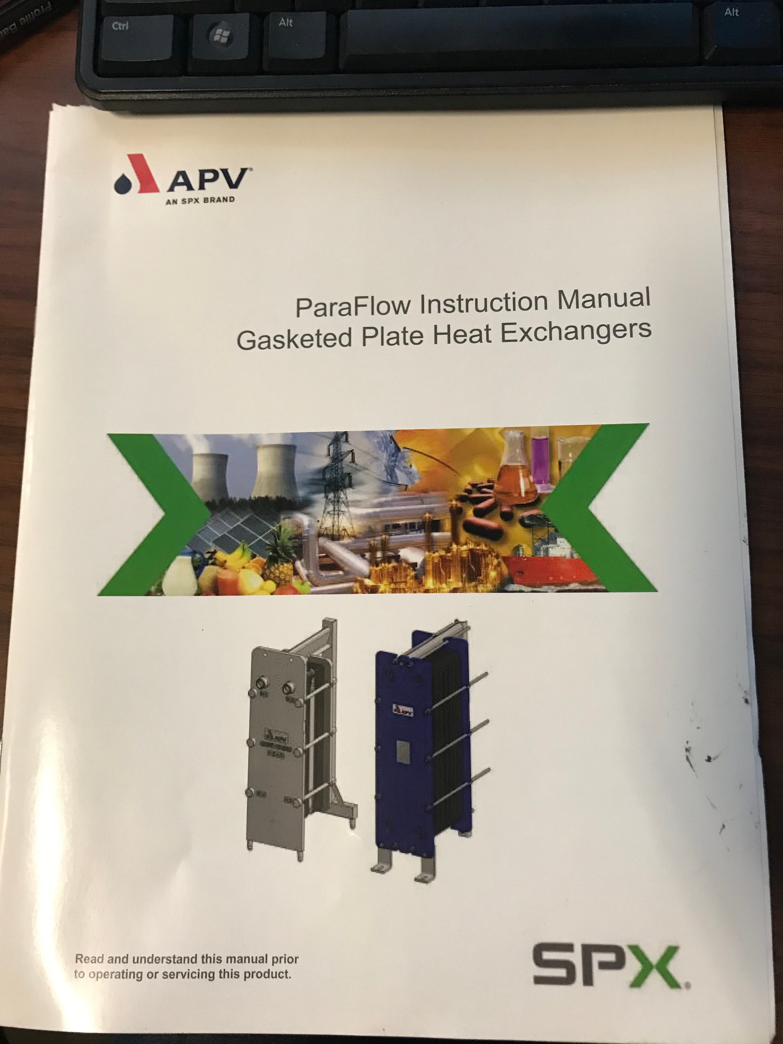 SPX APV ParaFlow Heat Exchanger NEW #1