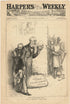 Harper's Weekly November 1, 1884 The Blaine Tariff Fraud Cover Page Ad Print