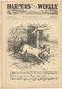 Harper's Weekly June 4, 1881 Let Him A-Lone, Now He's Come Home Cover Page Ad Print