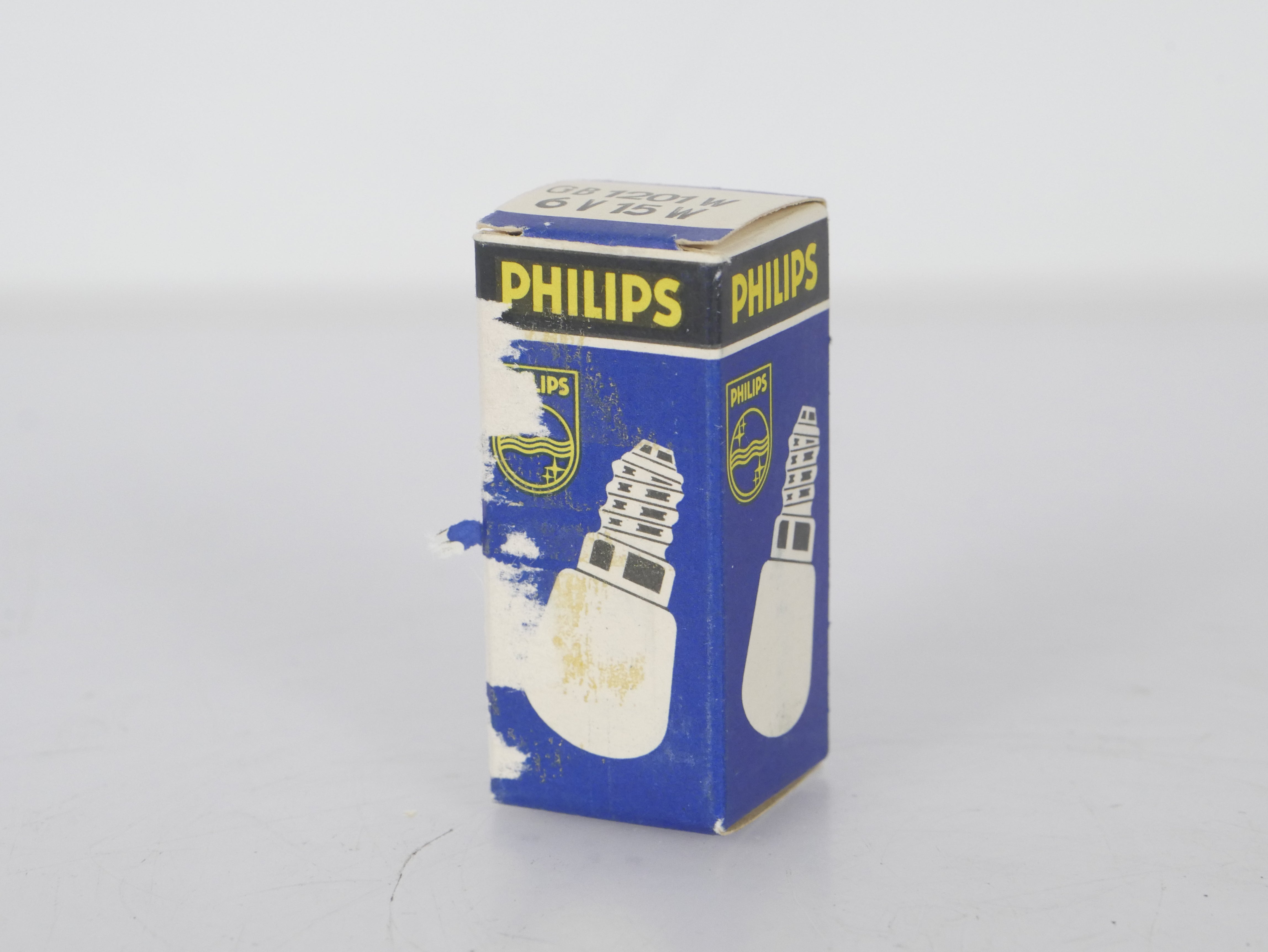 Vintage Philips GB1201W 6V 15W Light Bulb