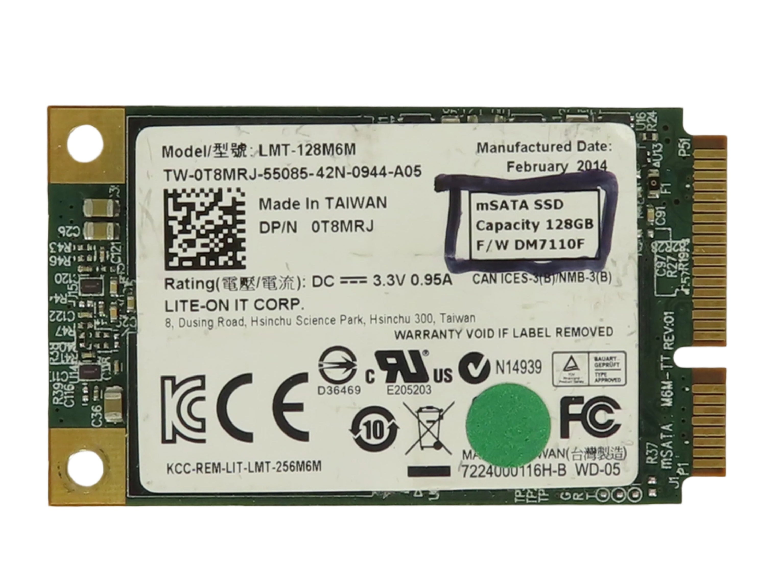 Assorted 128GB mSATA SSD