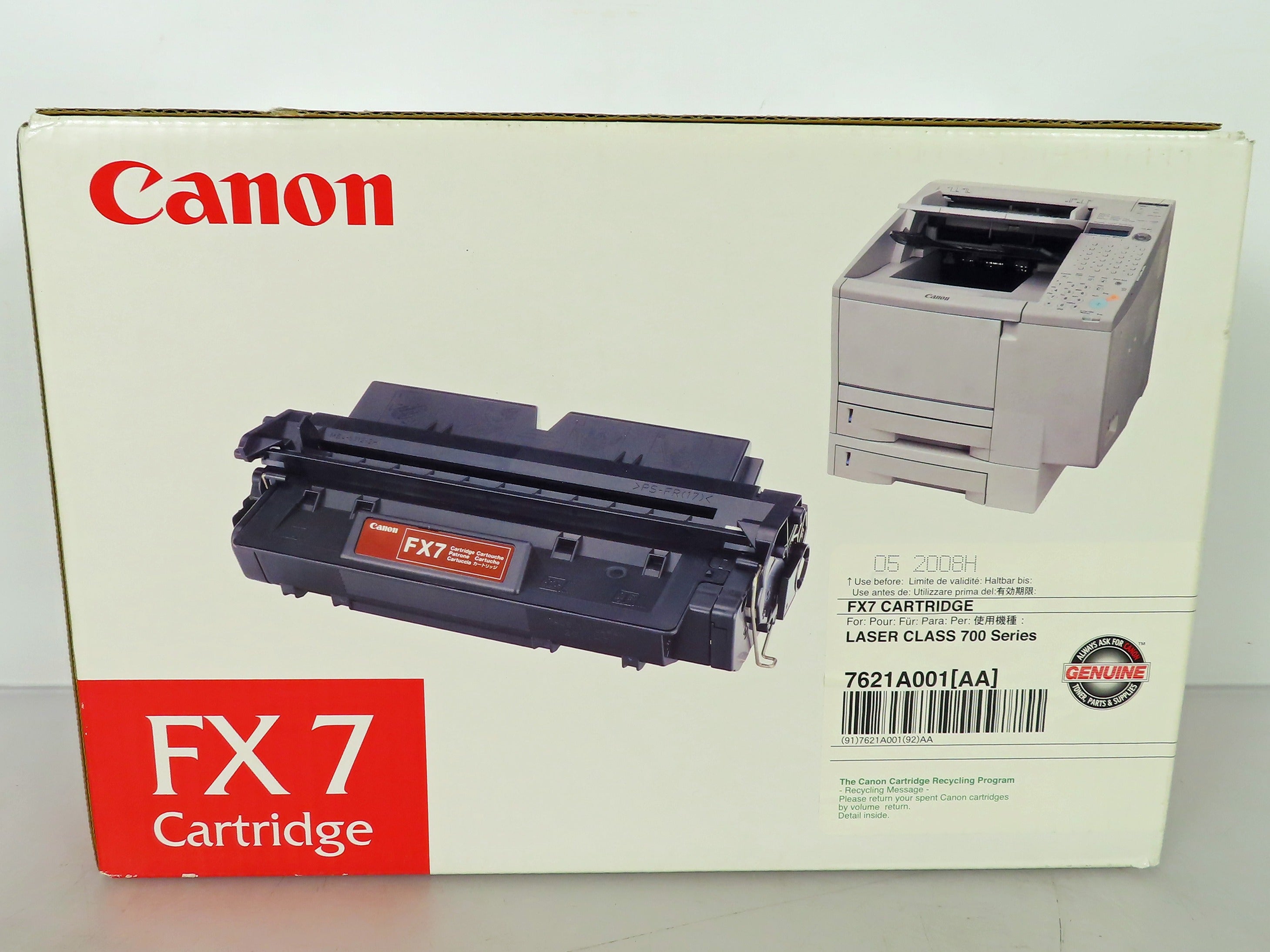 Canon 7621A001[AA] FX7 Black Toner Cartridge *New*
