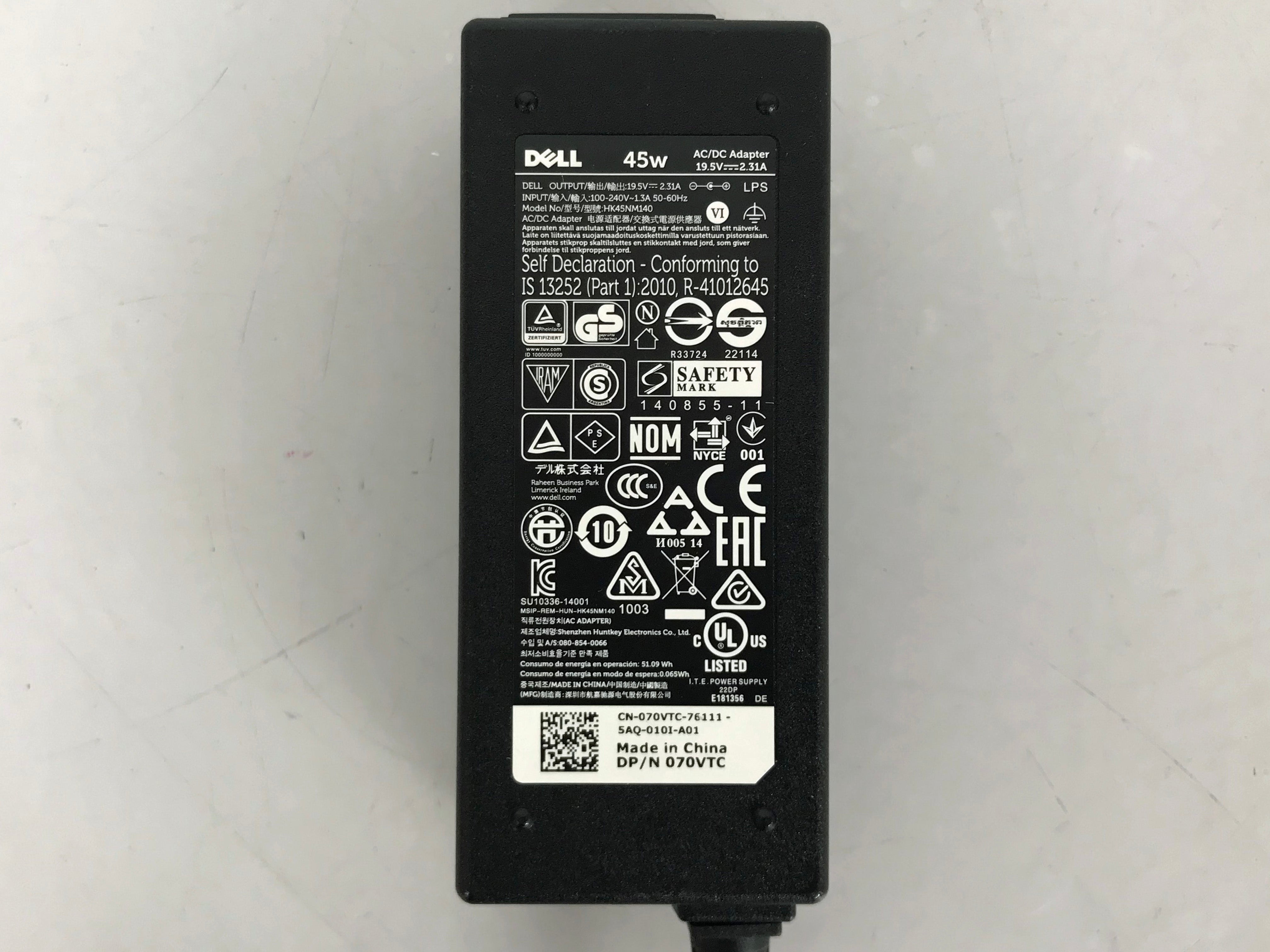 Dell 45W 19.5V 2.31A 4.5mm Power Supply