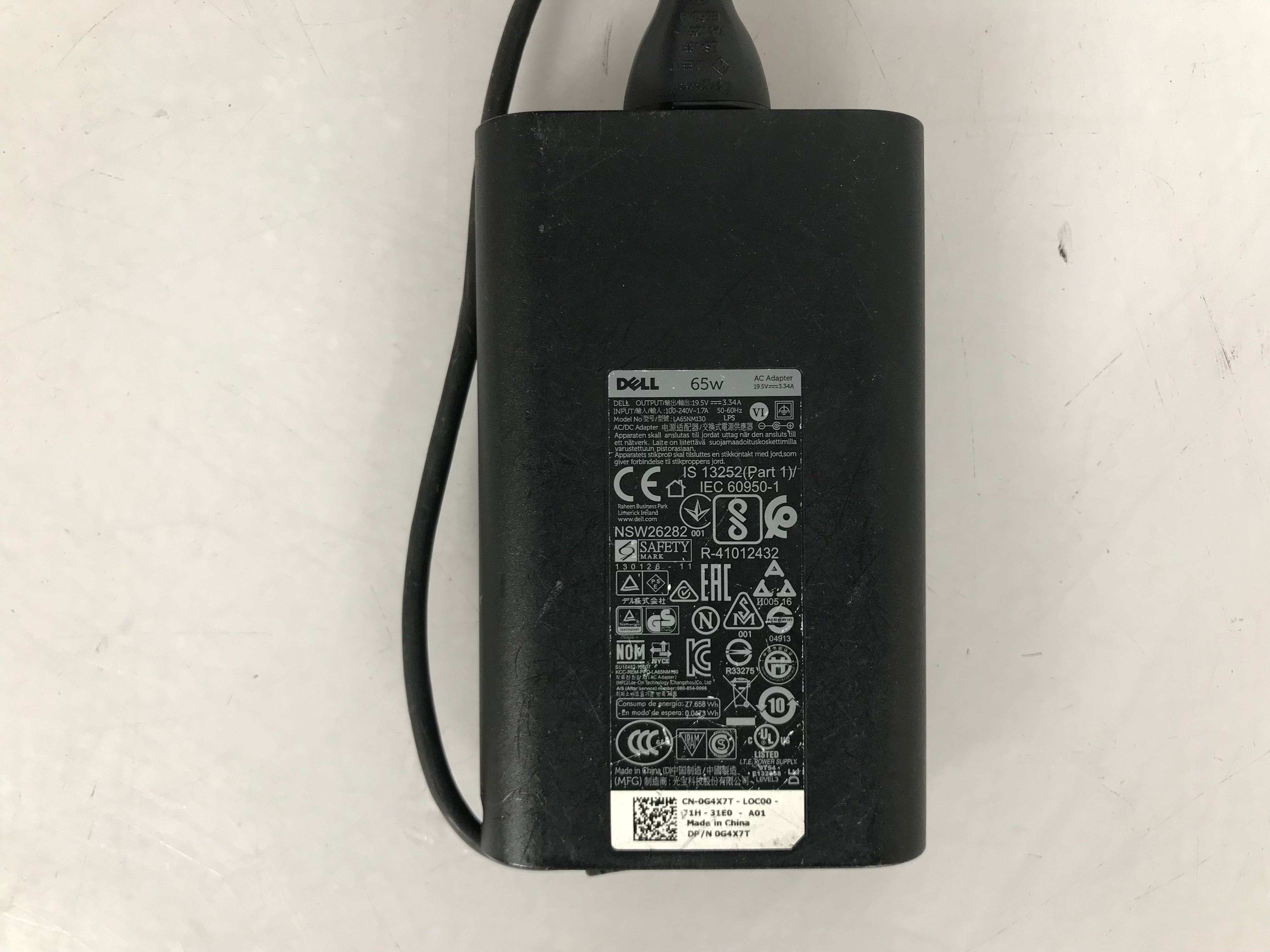 Dell 65W 19.5V 3.34A 7.4mm Power Supply