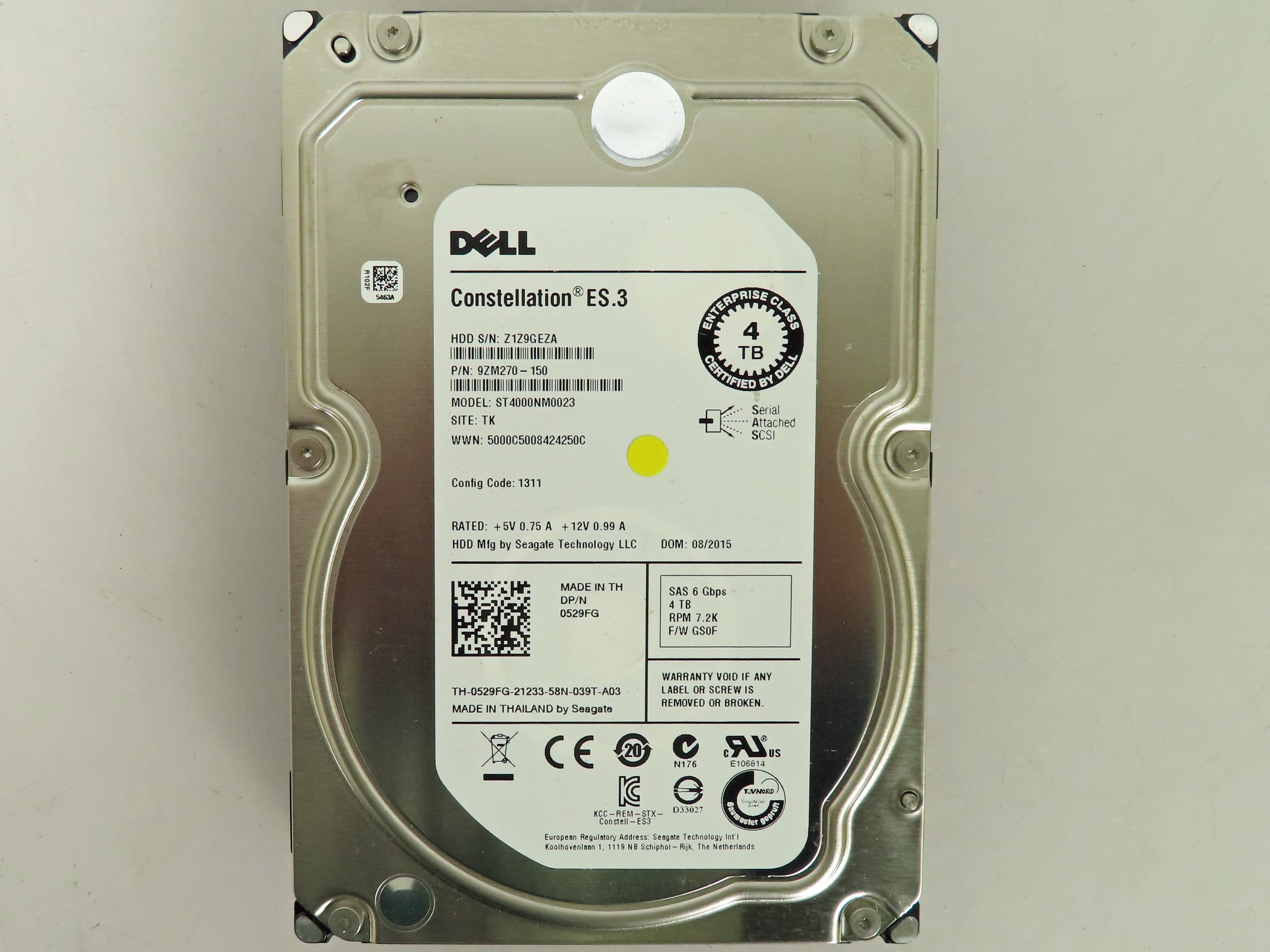 Dell Constellation ES.3 SAS 4TB 3.5" HDD