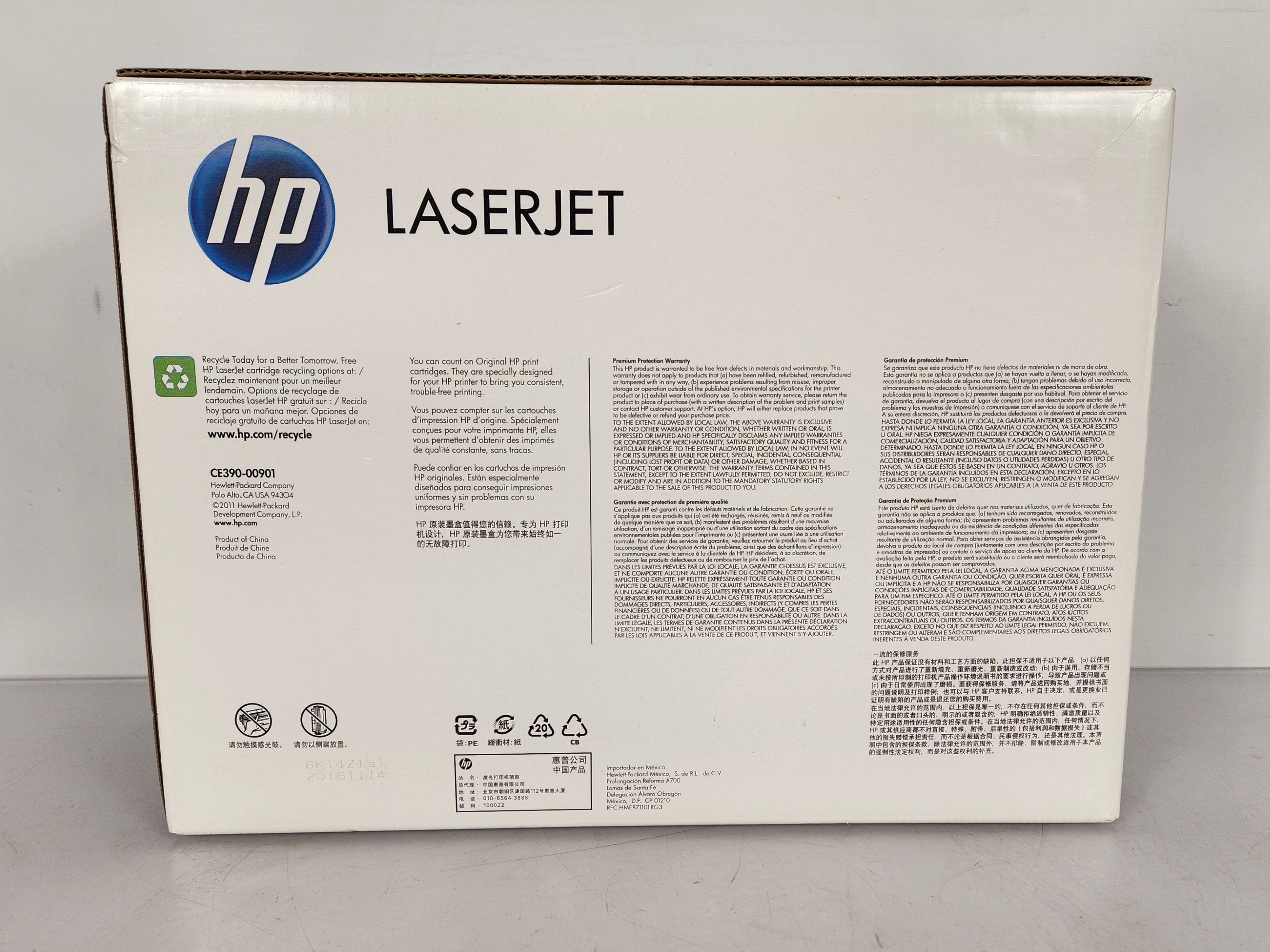 HP 90A CE390A Black Toner Cartridge NEW