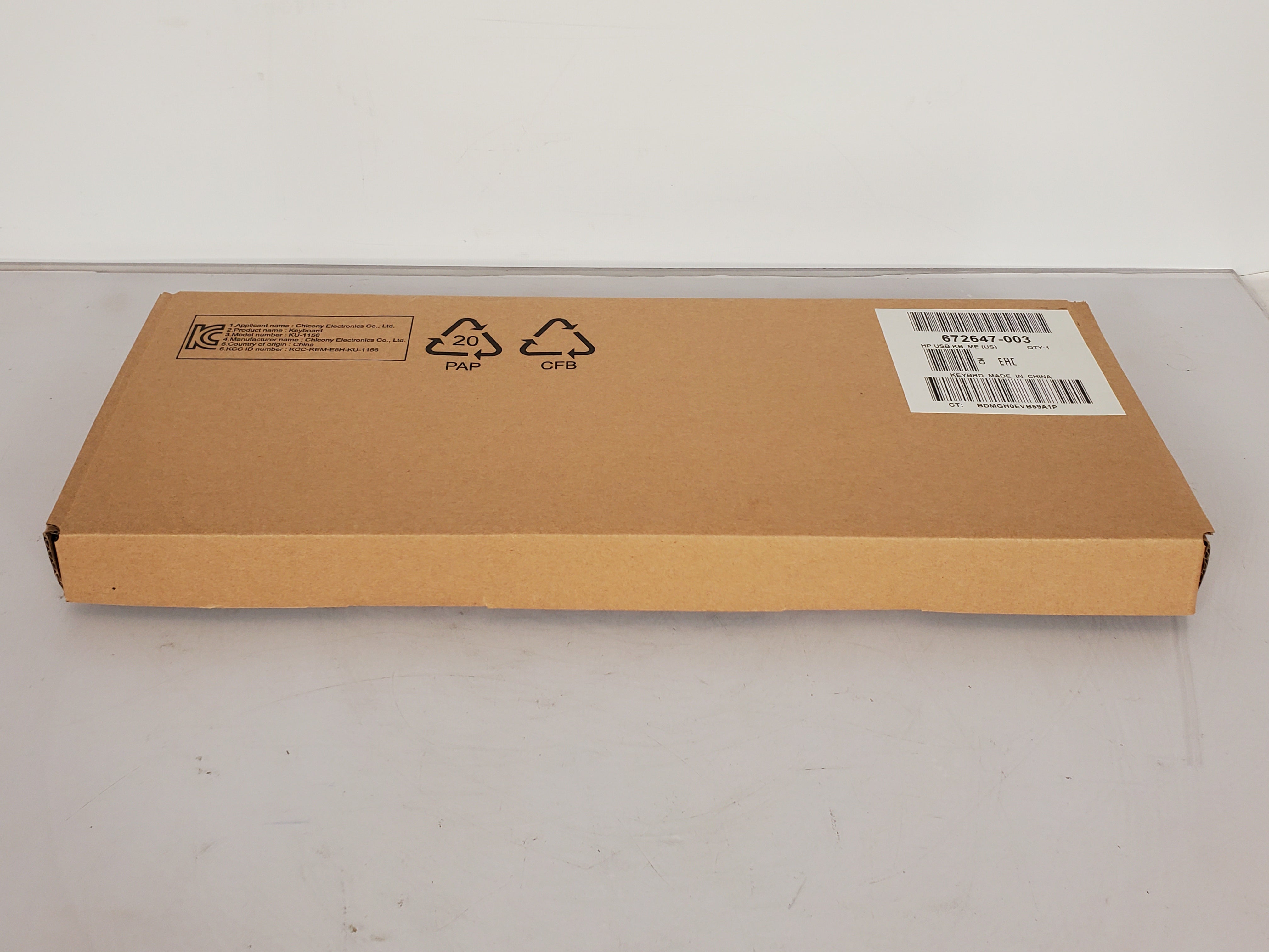 HP KU-1156 USB Keyboard *New*
