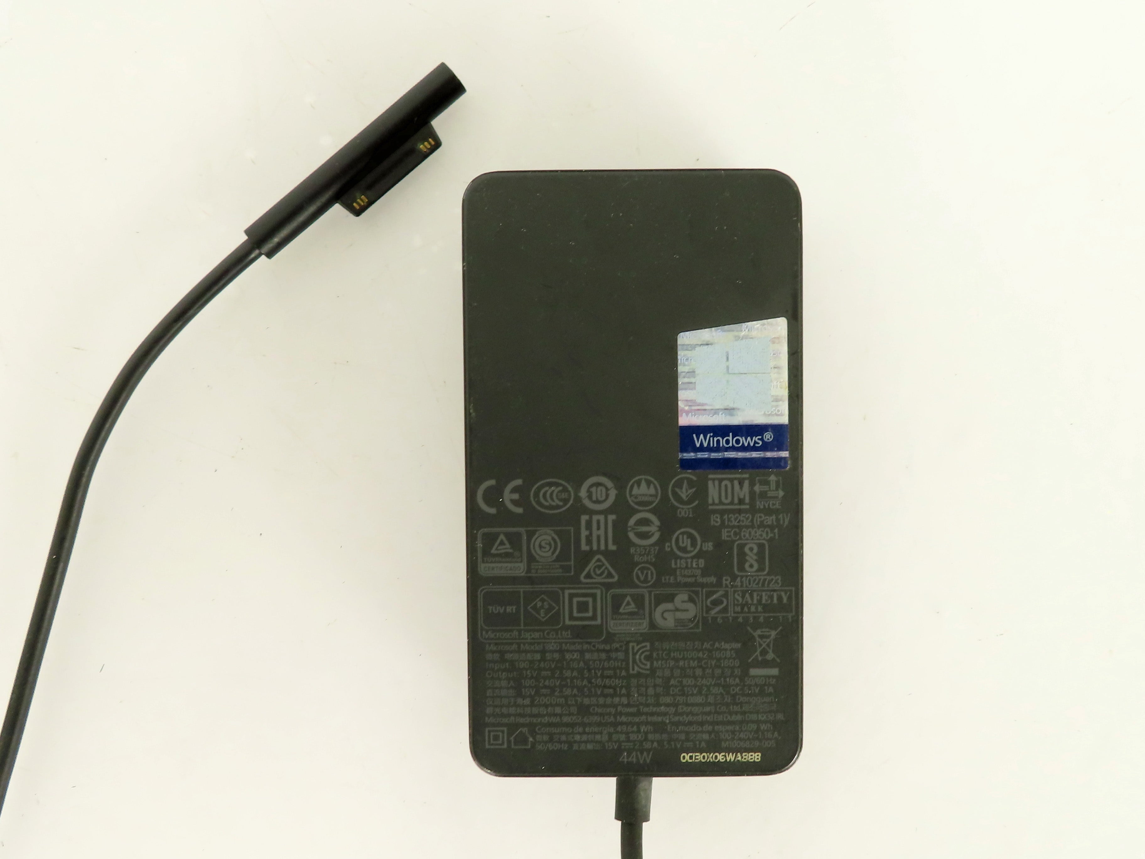 Microsoft Surface Charger 1800 44W for Pro 3/4/5/6