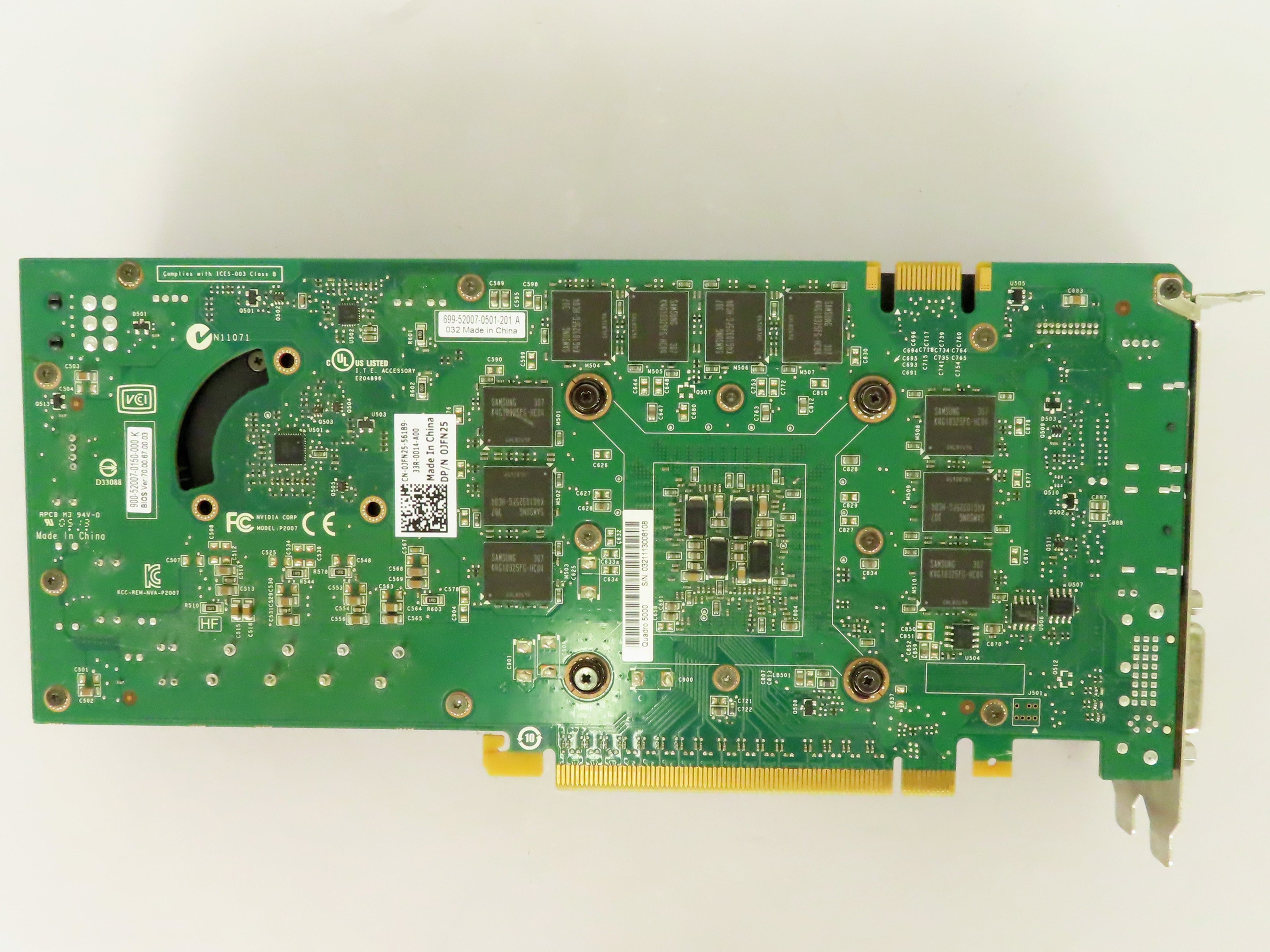 Nvidia Quadro 5000 2.5GB PCIe Video Graphics Card