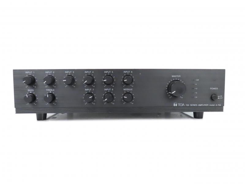 TOA 700 Series 9-Channel Mixer Power Amplifier A-706