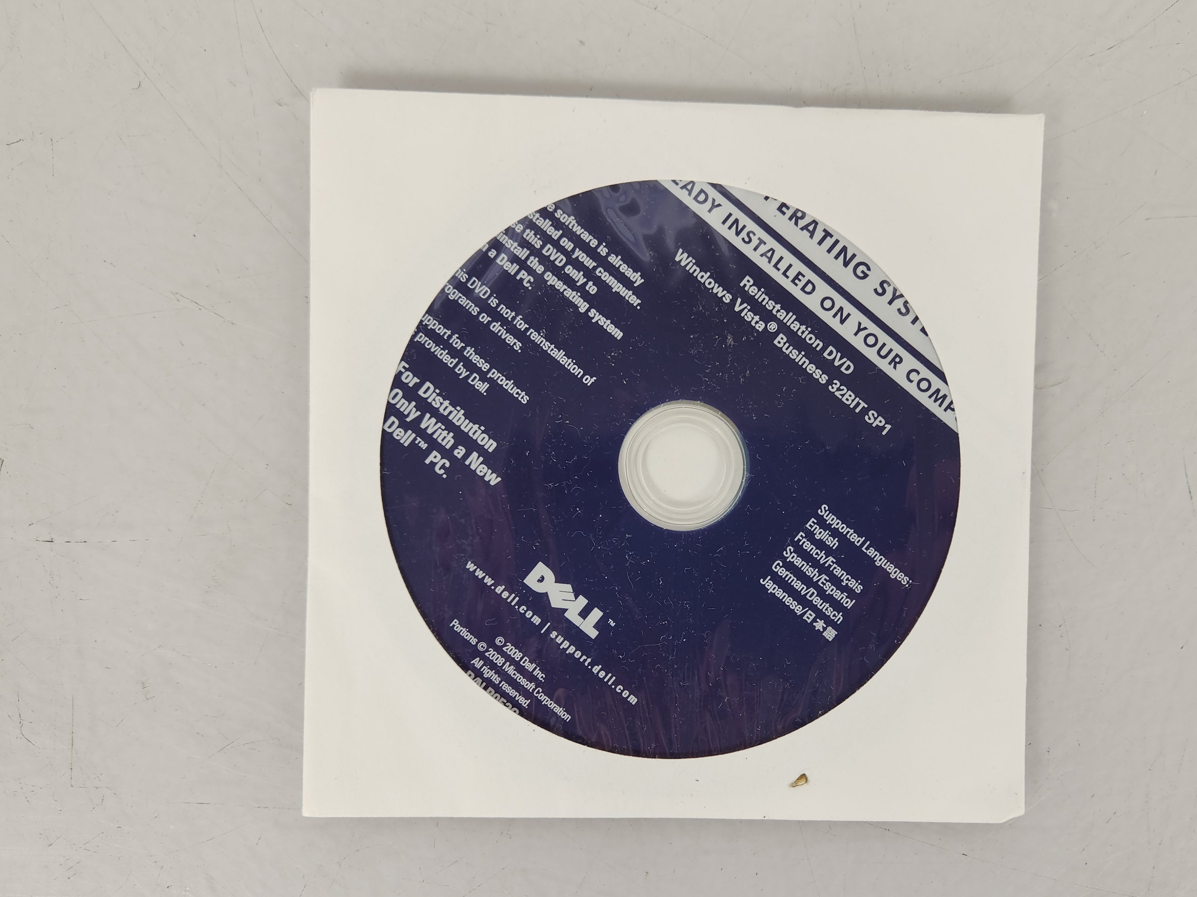 Windows Vista Business 32-Bit SP1 Re-Installation DVD